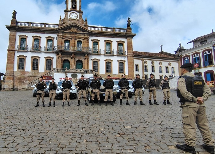 Lançamento da ´Operação Agosto Lilás´ na área do 52º Batalhão PM Crédito: 52ºBPM/PMMG
