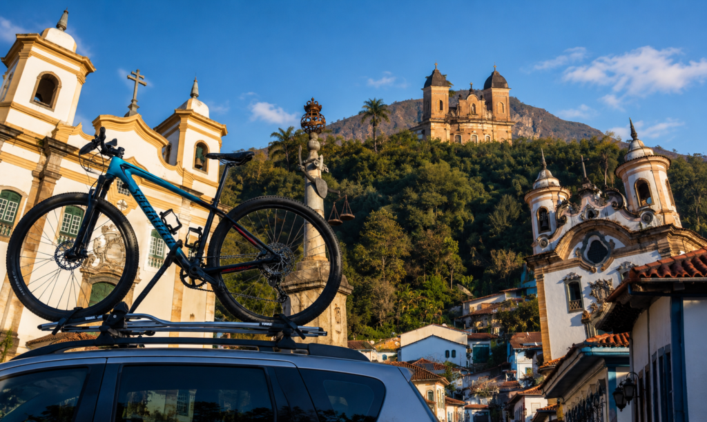 Iron Biker leva atletas por trilhas, distritos e patrimônio histórico de Mariana