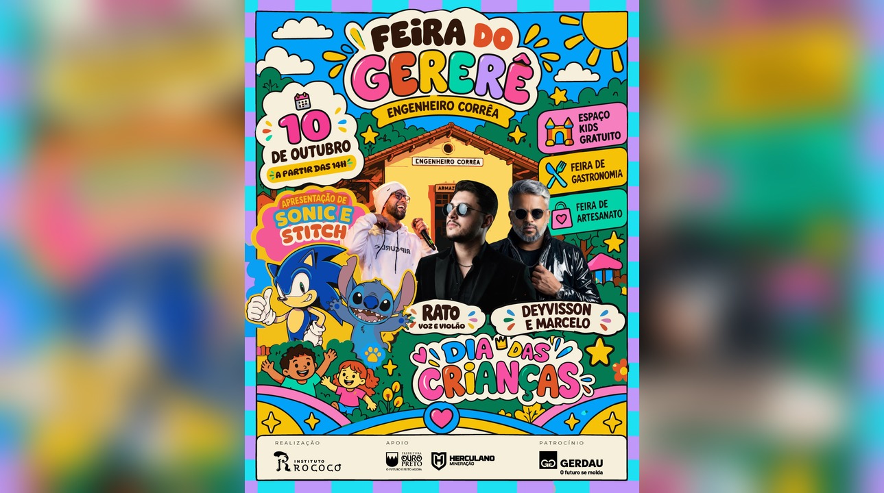 Feira do Gererê ganha nova data e será realizada neste sábado, 10 de outubro, em Engenheiro Corrêa